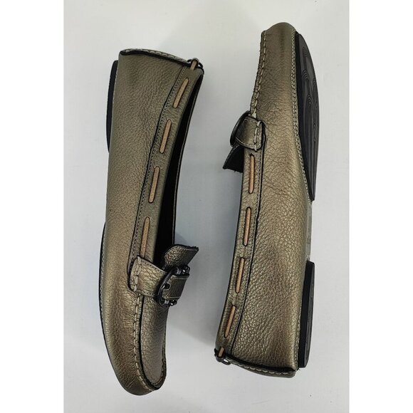 Cole Haan Women’s Gunmetal Green Leather Loafers Size 8.5 - Picture 8 of 10